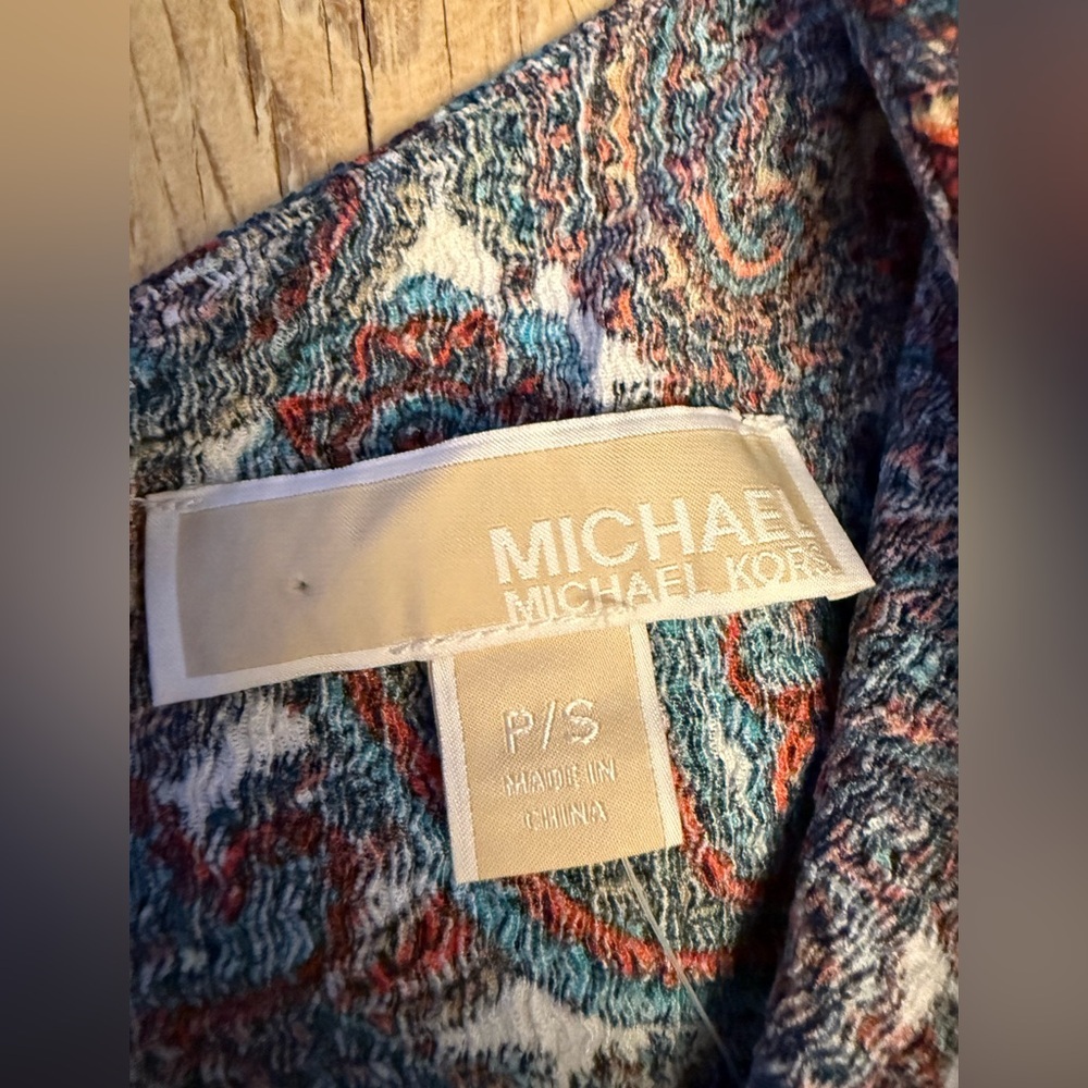 Michael Kors Chain Strap Paisley Maxi Dress S - Picture 4 of 9